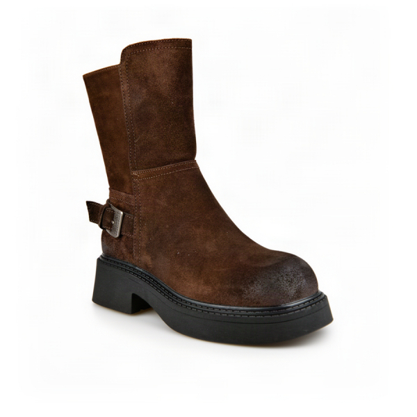 lady's boots genuin leather brown 0162672