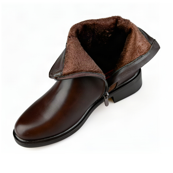 lady's boots eco leather/textile brown 0162475