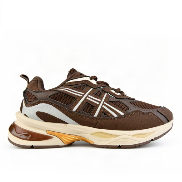 adidași damă piele ecologică/textil maro
