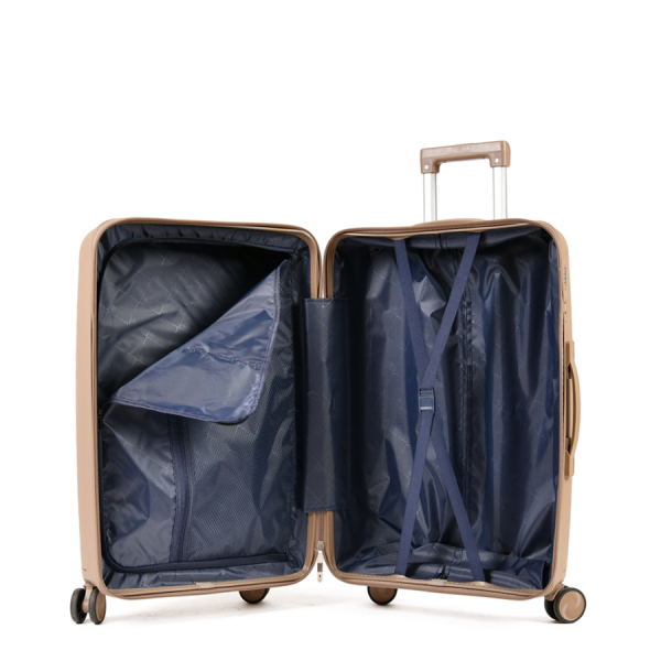 small suitcase polypropylene light brown 0161451