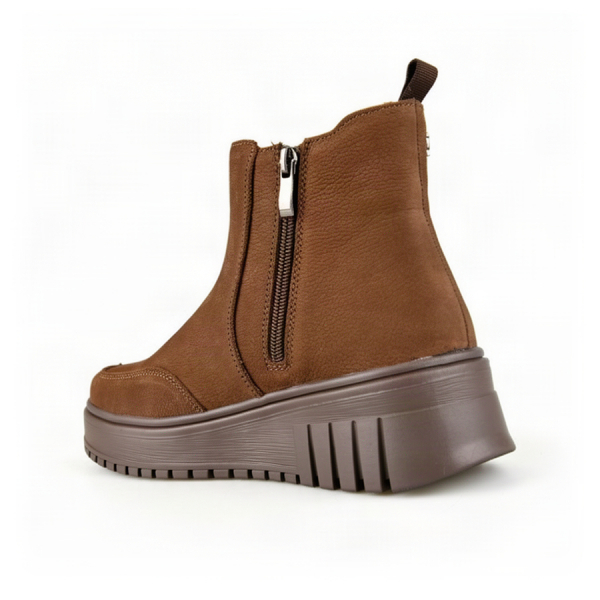 botine damă piele naturală maro 0163063