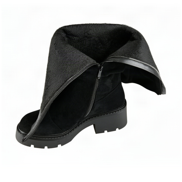 botine damă textil negru 0162499