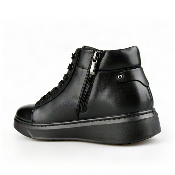 botine bărbați piele naturală negru 0162771