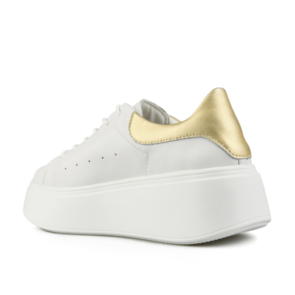 pantofi damă piele naturală alb 0157574