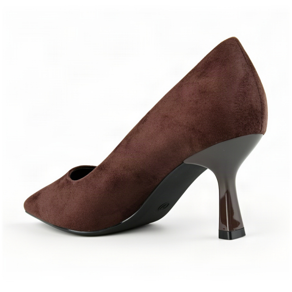 pantofi damă textil maro 0163014