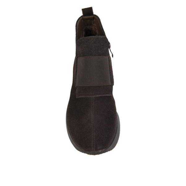 botine damă piele naturală maro închis 0162877