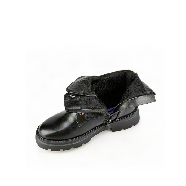 kids boots synthetic leather black 0162538