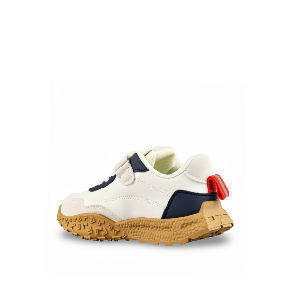 kids sneakers synthetic leather white/blue 0161816