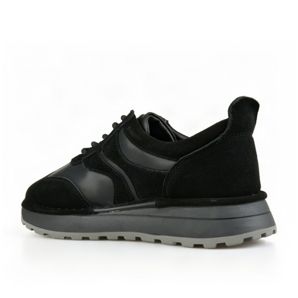 adidași damă piele naturală negru 0163175