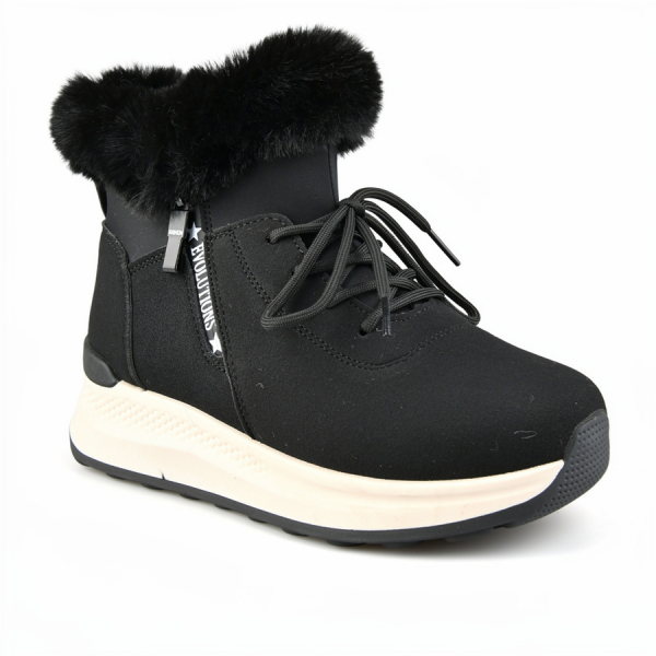 lady's boots eco leather/textile black 0162306