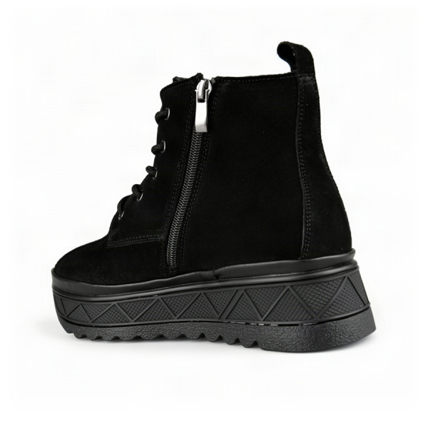 lady's boots genuin leather black 0163068