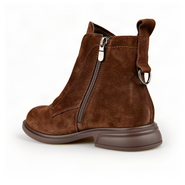 lady's boots genuin leather brown 0163378