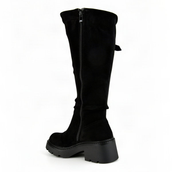 botine damă textil negru 0162499