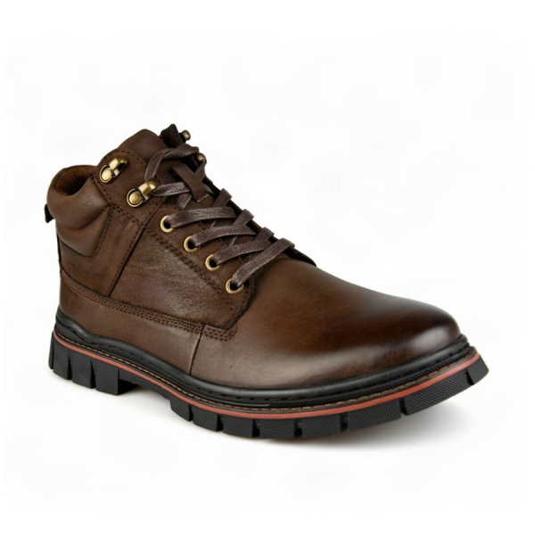 men's boots genuin leather brown 0162959