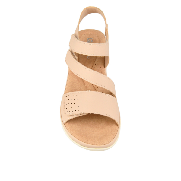 lady's sandals synthetic leather beige 0160696