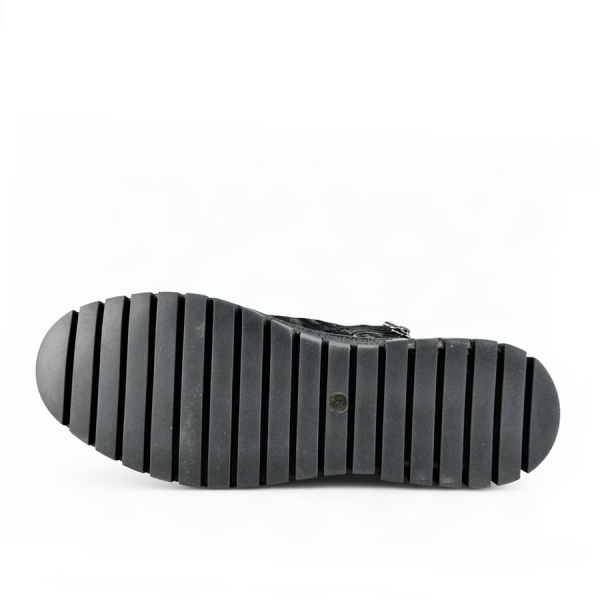 botine damă piele naturală negru 0163055