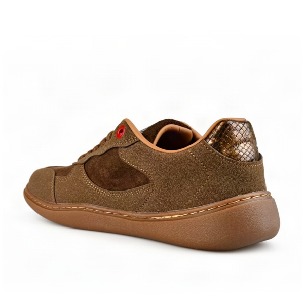 adidași damă piele ecologică/textil maro 0162738