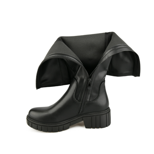 cizme damă piele ecologică negru 0162033