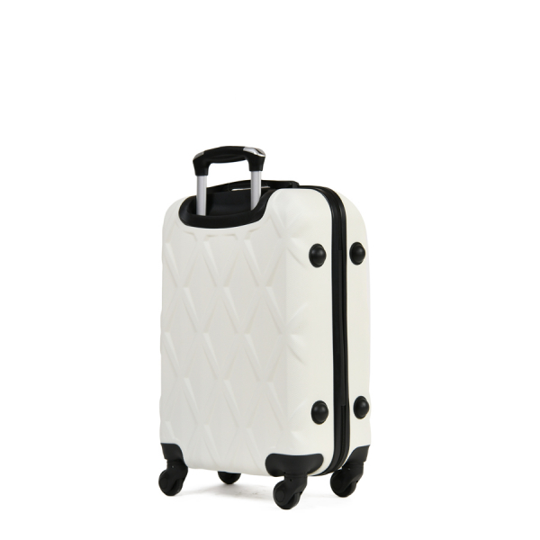 small suitcase ABS plastic  beige 0163660