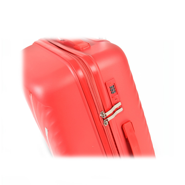 medium suitcase polypropylene red 0161455