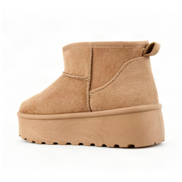 lady's boots textiles dark beige 0163365