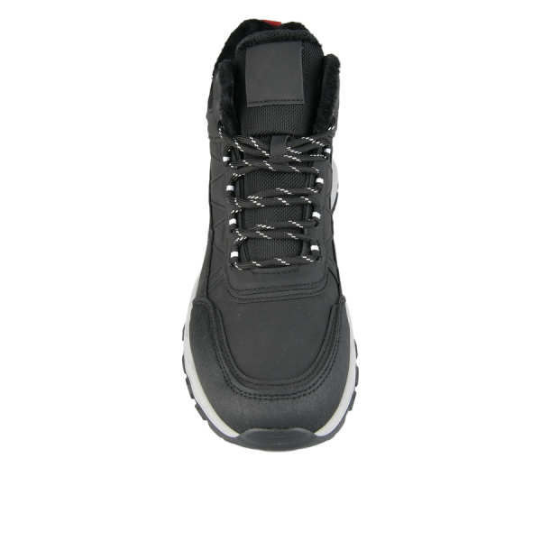 men's boots eco leather/textile black 0162597