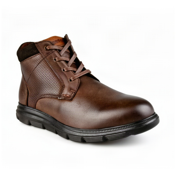 men's boots genuin leather brown 0162956