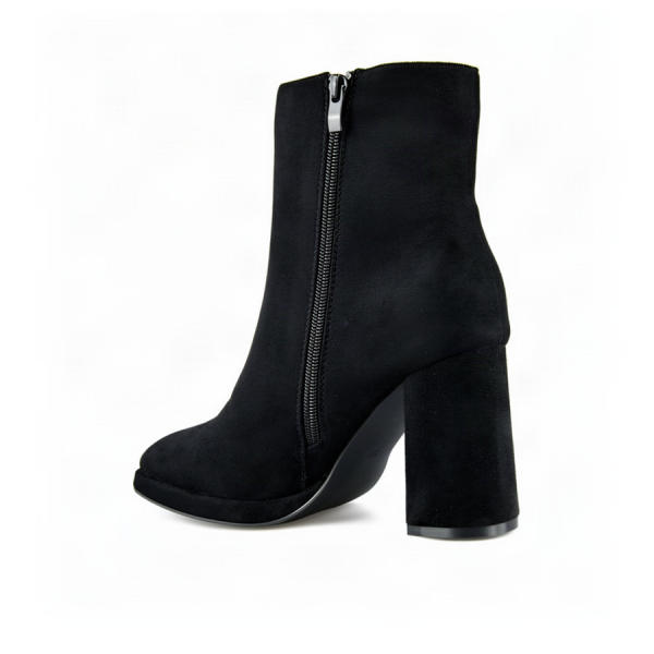 botine damă textil negru 0163226