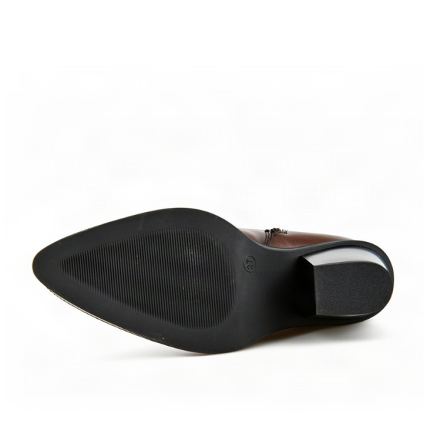 lady's boots genuin leather brown 0162651