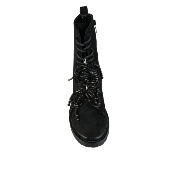 botine damă textil negru 0162790