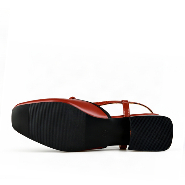 sandale damă piele ecologică bordo 0164205