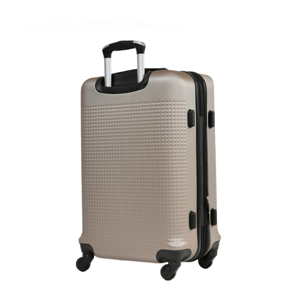 medium suitcase ABS plastic beige 0163697