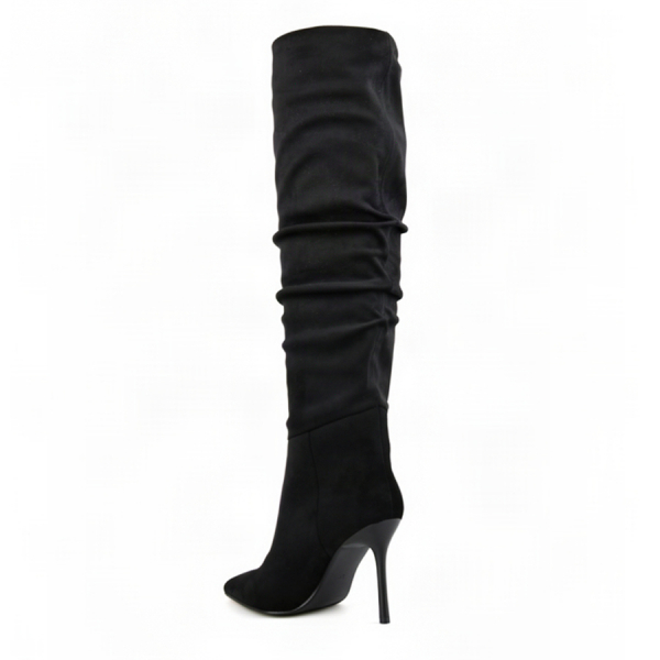 cizme damă textil negru 0162103