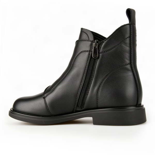 lady's boots genuin leather black 0163379