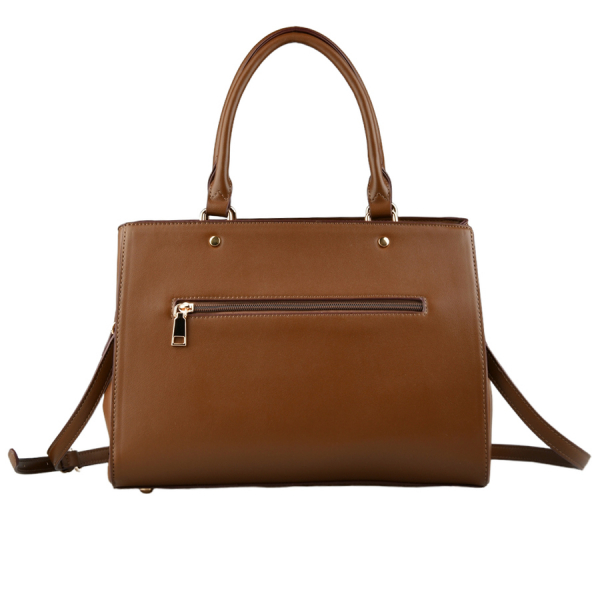 lady's bag synthetic leather/textile brown 0163265