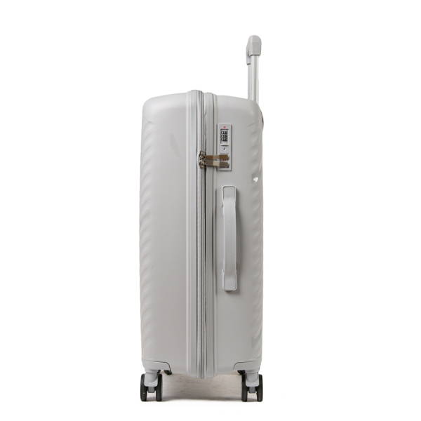 medium suitcase polypropylene light grey 0161449