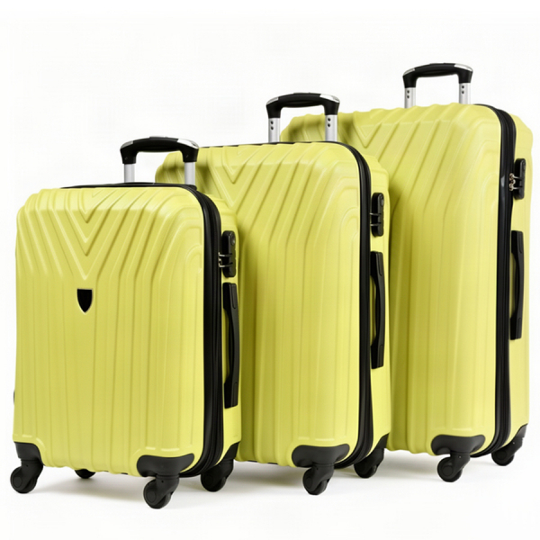 medium suitcase ABS plastic green 0163664