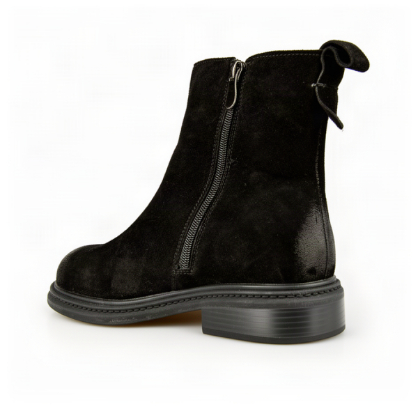 lady's boots genuin leather black 0162685