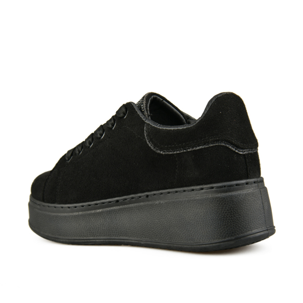 adidași damă textil/piele ecologică negru 0162698