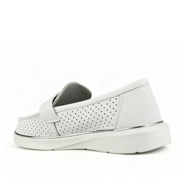 pantofi damă piele naturală alb 0163738