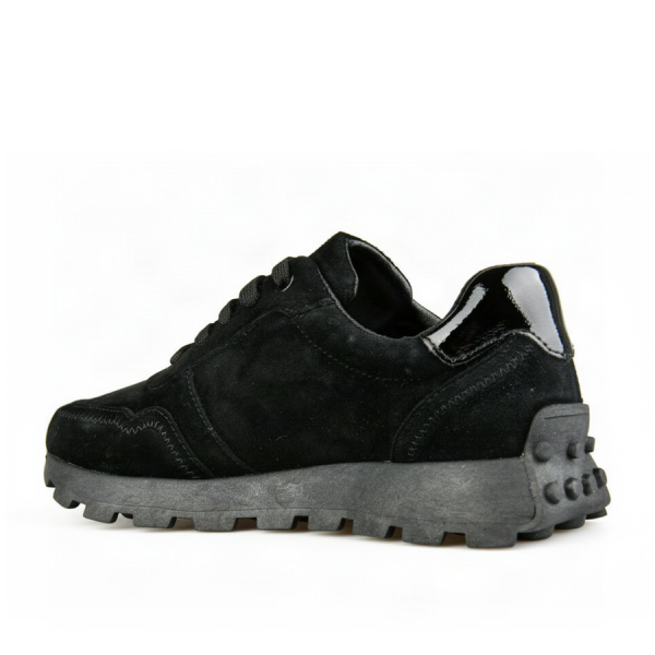 adidași damă piele naturală negru 0163177