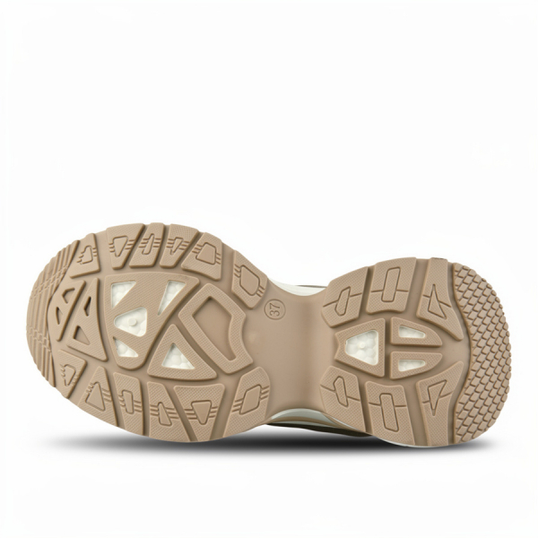 adidași damă textil/piele ecologică bej 0162718