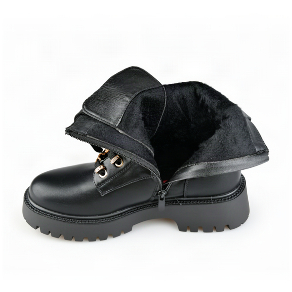 lady's boots synthetic leather black 0162512