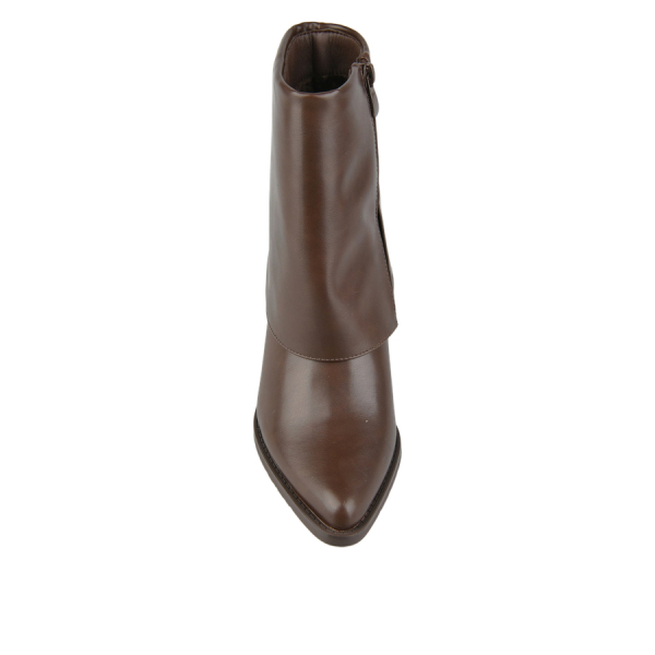 botine damă piele ecologică maro 0162828