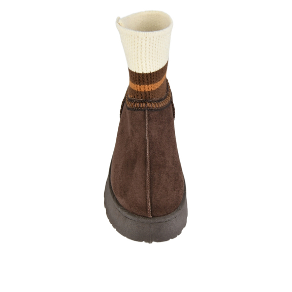 lady's boots textiles brown 0162348