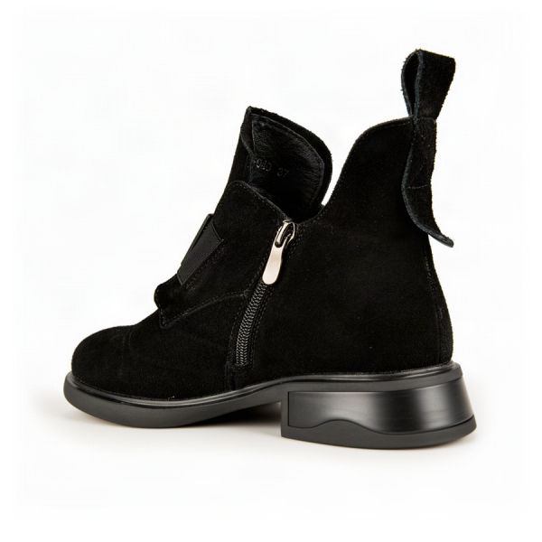 lady's boots genuin leather black 0162681