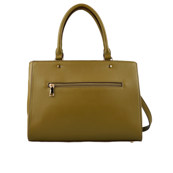 lady's bag synthetic leather/textile green 0163266