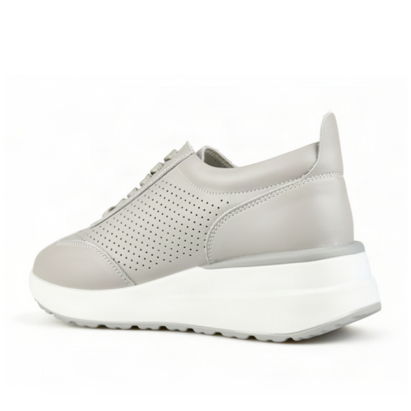 adidași damă piele naturală gri deschis 0163387