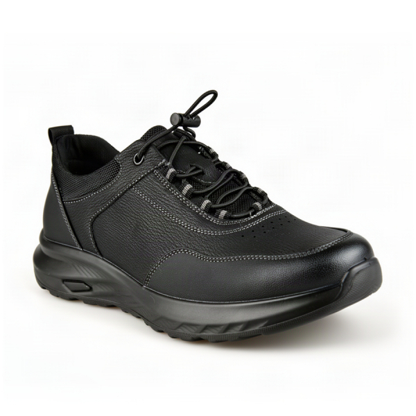 men's shoes genuin leather black 0162758
