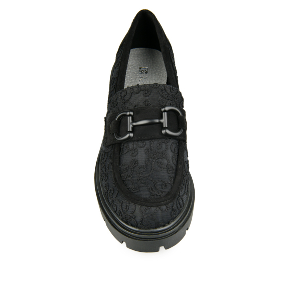 pantofi damă textil negru 0156982